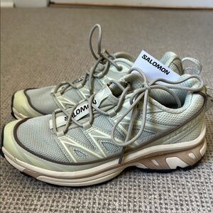 NWT Salomon XT-6 Expanse Sneakers Green and Tan